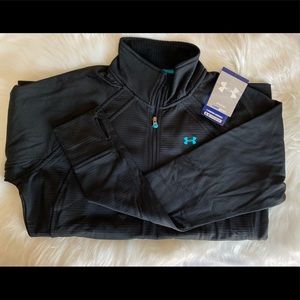 NEW Women’s Under Armour waffle half zip. size L